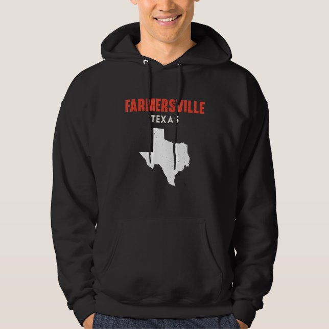 Farmersville Texas USA State America Travel Texas Hoodie (Front)