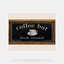 Farmhouse Acrylic Coffee Bar Sign– Coffee Station 