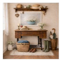 Farmhouse Acrylic Wall Art Vintage Cottagecore