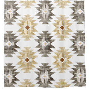 Farmhouse Aztec Shower Curtain