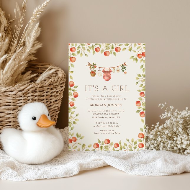 Farmhouse Baby Clothesline Baby Shower Invitation (Creator Uploaded)