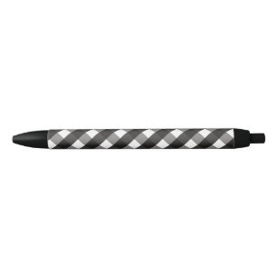 FARMHOUSE BLACK AND WHITE GINGHAM CHECK INK PEN