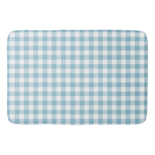 Farmhouse Blue Buffalo Check Bath Mat