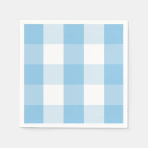Farmhouse Blue white buffalo check napkins