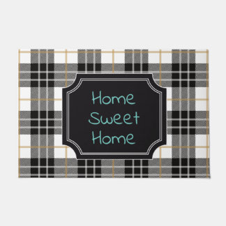 Farmhouse, Buffalo Check, Plaid Farmhouse Doormat