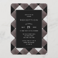 Farmhouse Buffalo Plaid Check Wedding Reception