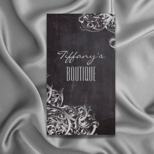 farmhouse chalkboard french country monogrammed business card