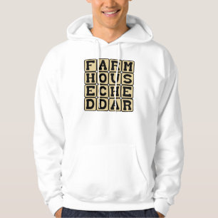 Farmhouse Cheddar, Rustic Cheese Hoodie