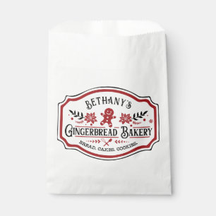 Farmhouse Chic Gingerbread Bakery Favour Bags