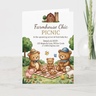 Farmhouse Chic Picnic Invitation