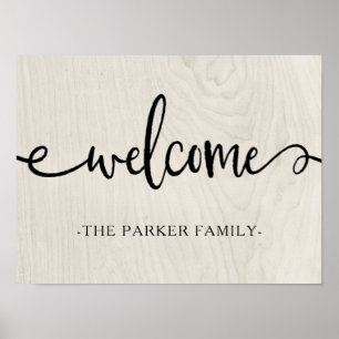 Farmhouse Chic Welcome Poster