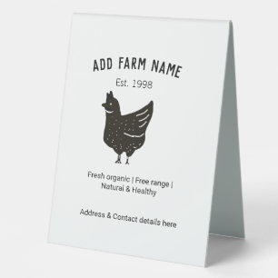Farmhouse chicken eggs add name year address conta
