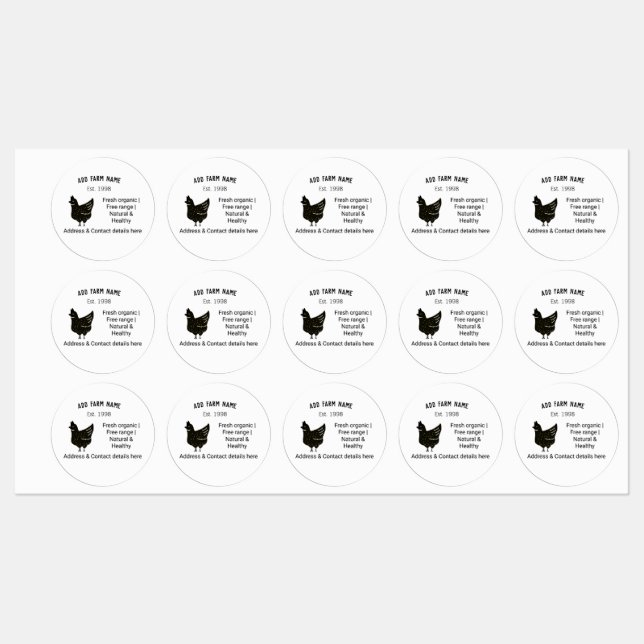 Farmhouse chicken eggs add name year address conta (Sheet)