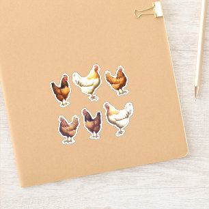 Farmhouse Chicken Hen Bird Journal Planner Sticker