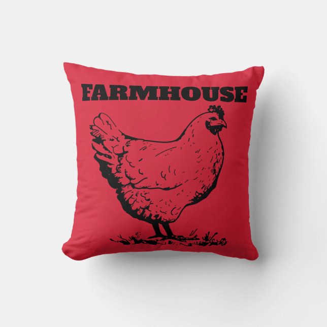 FARMHOUSE CHICKEN/ROOSTER PILLOWS (Front)