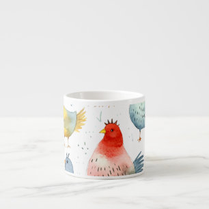 Farmhouse Chickens Espresso Cup