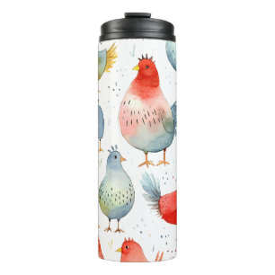 Farmhouse Chickens Thermal Tumbler