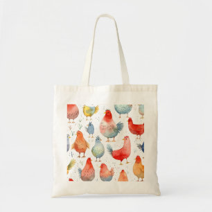 Farmhouse Chickens Tote Bag