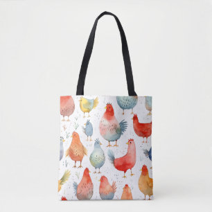 Farmhouse Chickens Tote Bag