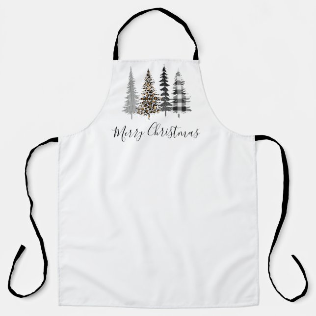 Farmhouse Christmas Kitchen Apron (Front)
