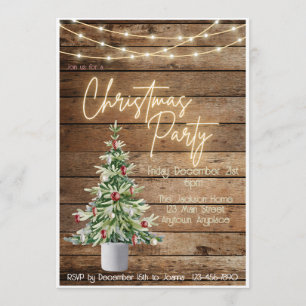 Farmhouse Christmas Party Invitation