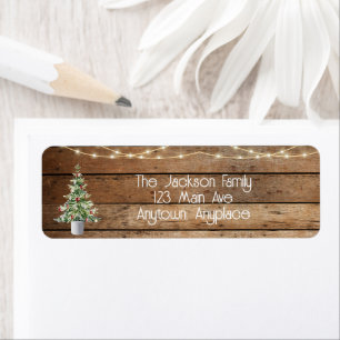 Farmhouse Christmas Party Return Address