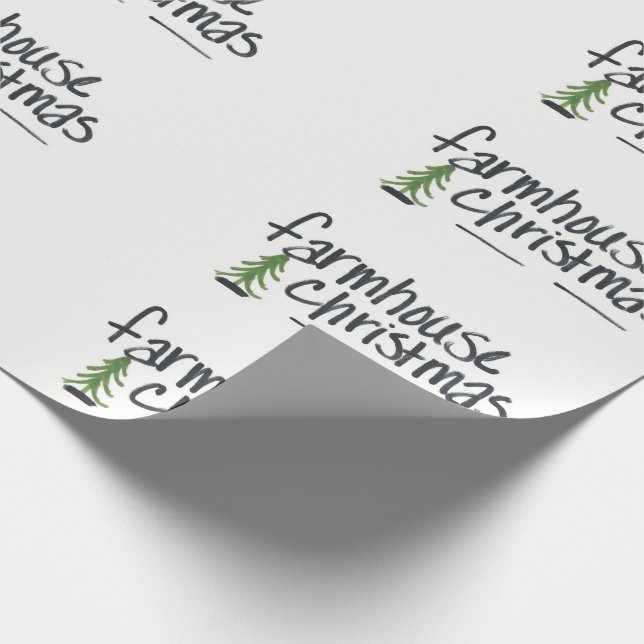 Farmhouse Christmas Wrapping Paper (Corner)