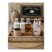 Farmhouse Coffee Bar Still Life Decor | 