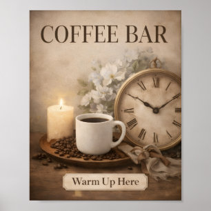 Farmhouse Coffee Bar Wall Art Print