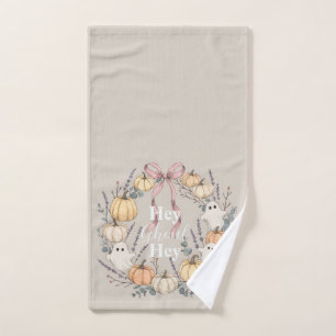 Farmhouse Cute Hey Ghoul Fall Hand Towel