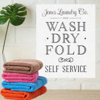 Farmhouse Distressed Self Serve Laundry Signature