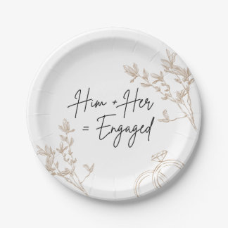Farmhouse Fields Engagement Announcement Plates