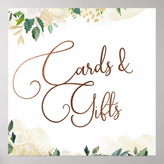 Farmhouse Fresh Cards & Gifts Wedding Table Sign (Front)