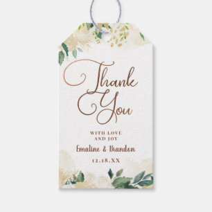 Farmhouse Fresh Rustic Country Floral Thank You Gift Tags