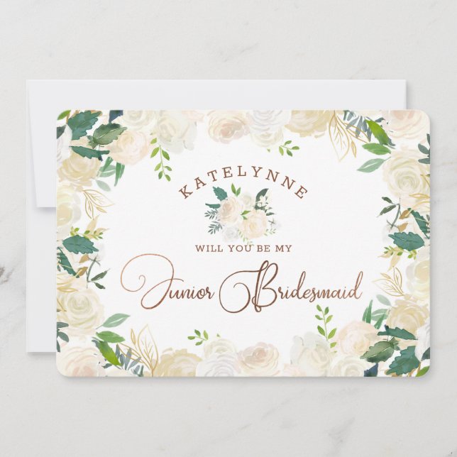 Farmhouse Fresh Rustic Jr. Bridesmaid Proposal (Front)