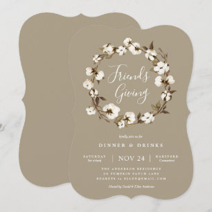 Farmhouse Friendsgiving Party Invitation