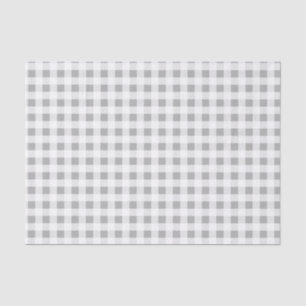 Farmhouse Gingham Grey & White Tissue Paper
