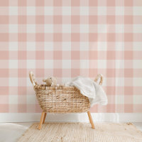 Farmhouse Gingham Sweet Peach