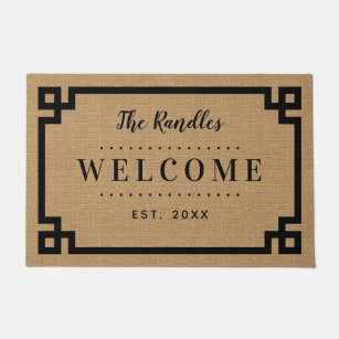 Greek Key Doormats Welcome Mats Zazzle Co Uk