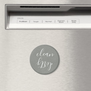 Farmhouse Grey Texture White Dishwasher Magnet