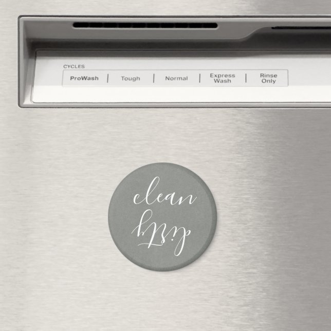 Farmhouse Grey Texture White Dishwasher Magnet (In Situ (Dishwasher))