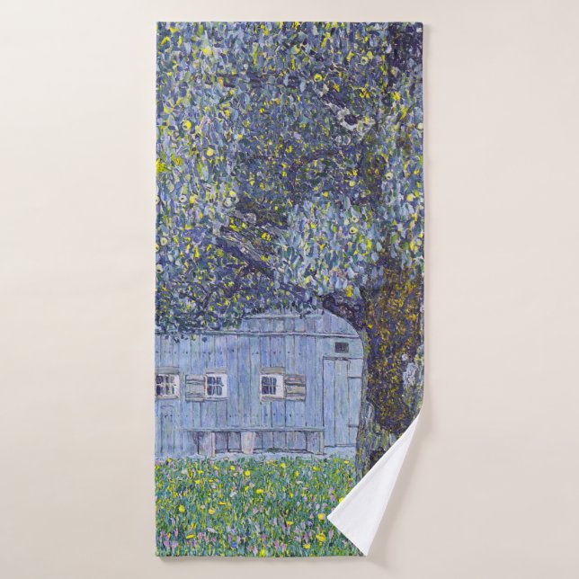 Farmhouse, Gustav Klimt Bath Towel (Bath Towel)