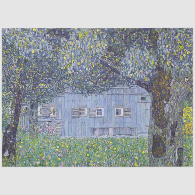 Farmhouse, Gustav Klimt Tissue Paper (Front)