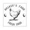 Farmhouse Hen | Personalised Egg  Rubber Stamp