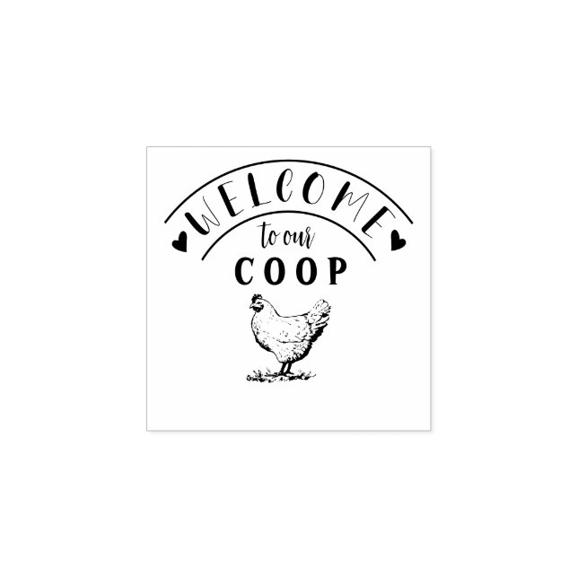 Farmhouse Hen | Personalised Rubber Stamp (Imprint)