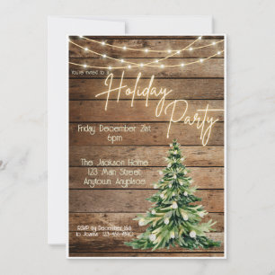 Farmhouse Holiday Party Invitation