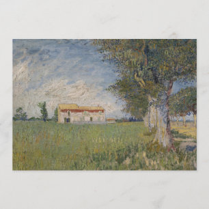 Farmhouse in a wheat field Invitation