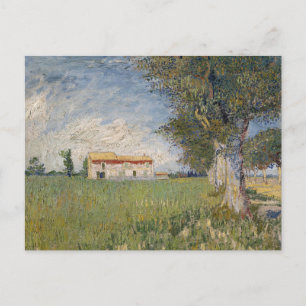 Farmhouse in a Wheat Field   Vincent van Gogh Postcard