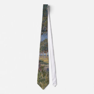 Farmhouse in a Wheat Field, Vincent Van Gogh Tie