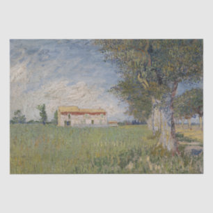 Farmhouse in a Wheatfield by Vincent Van Gogh Tissue Paper